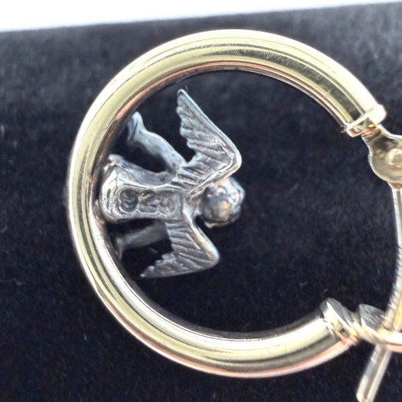 Peter Brams 14K Gold 925 Cherub Angel Jewelry Set Women - Picture 2 of 9